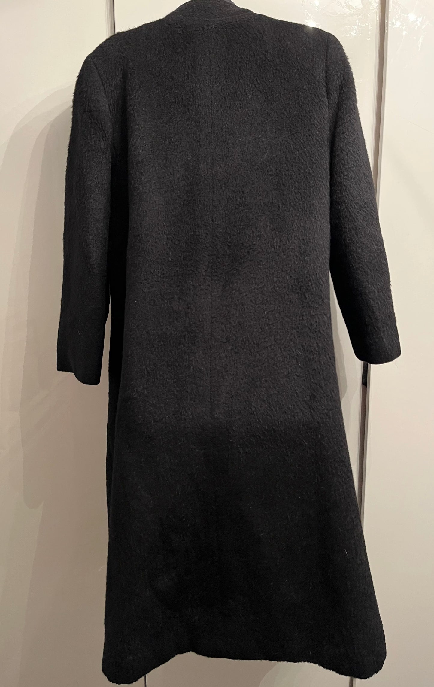 Black Wool Long Over Coat