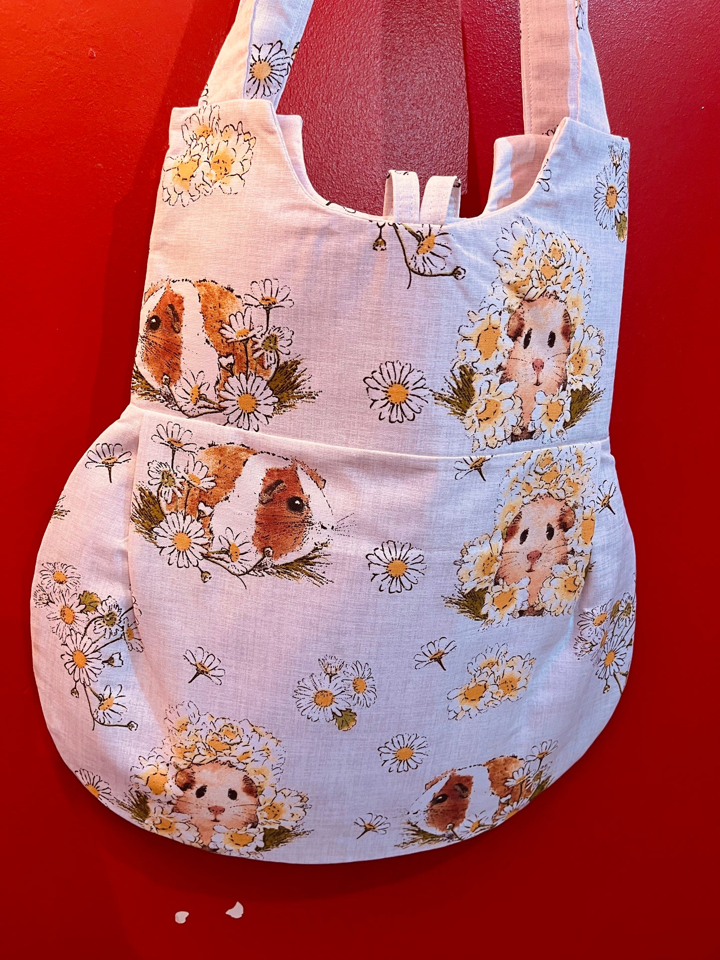 Handmade Guinea Pig Vintage Fabric Handbag