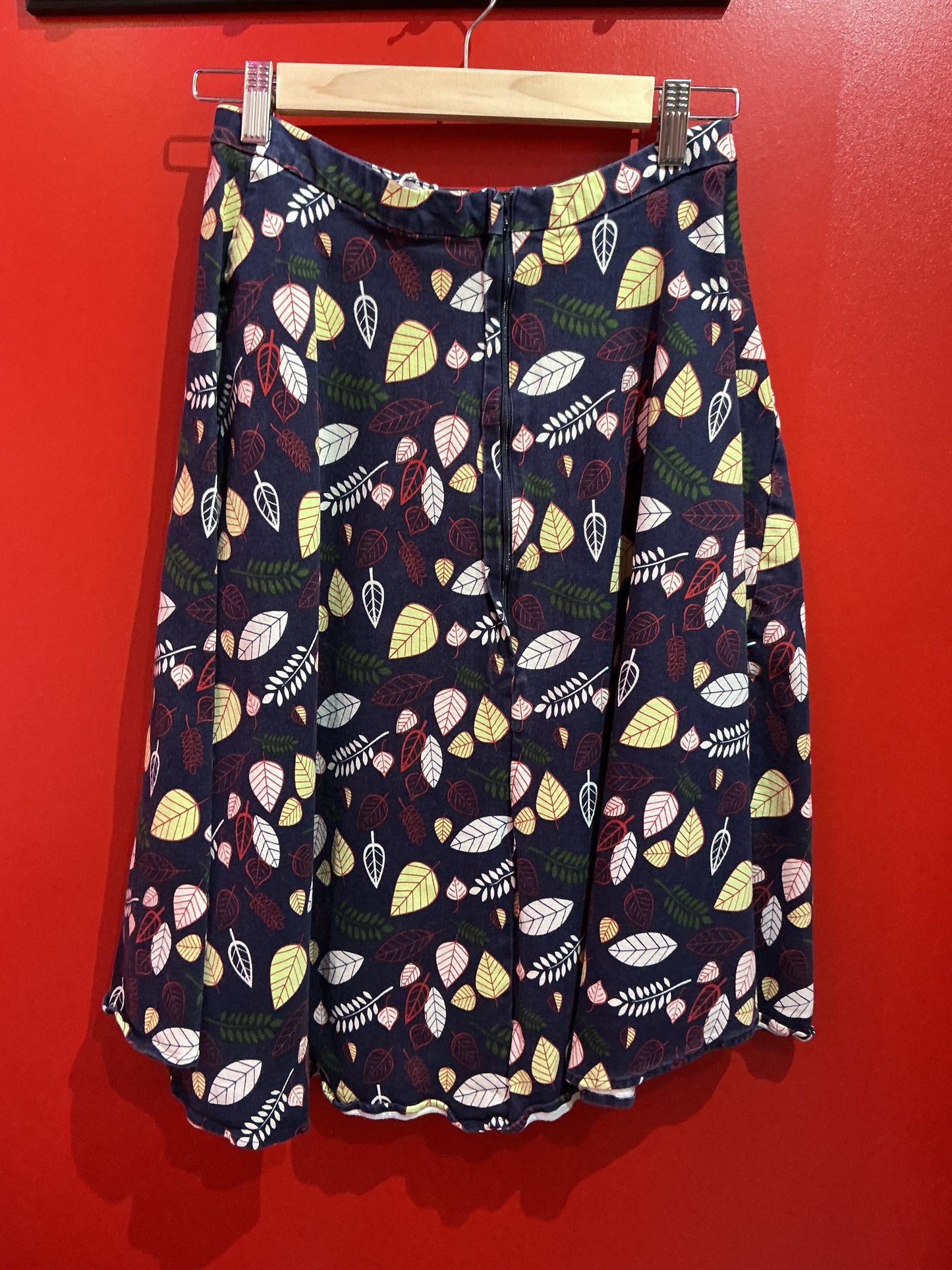 Collectif Vintage Autumn Leaves Midi Skirt