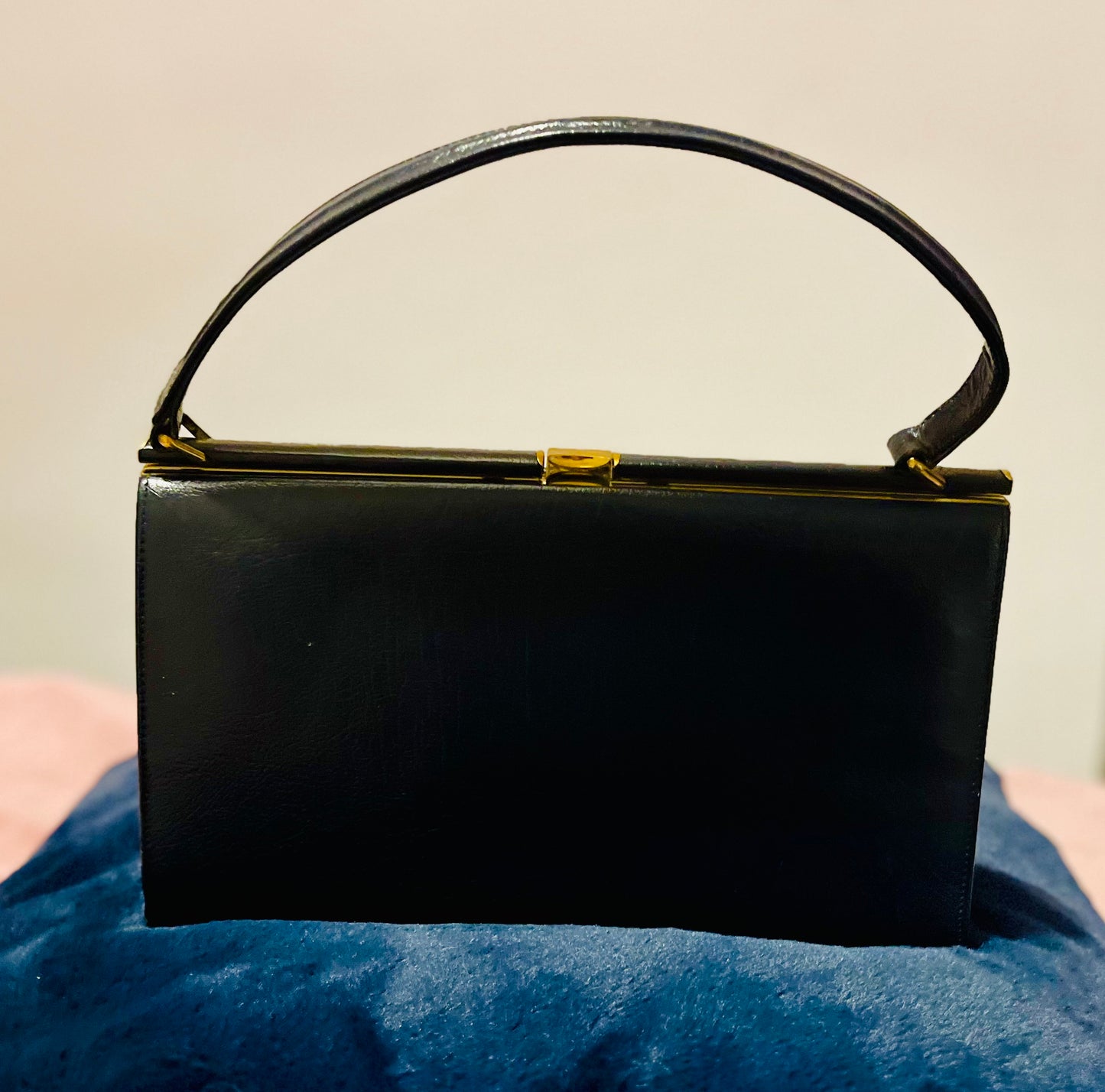Dark Navy 1960s Vintage Marquessa Handbag
