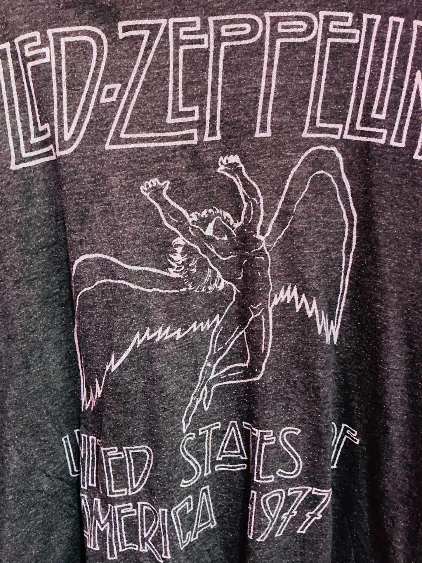 Led Zeppelin USA 1977 Band Top