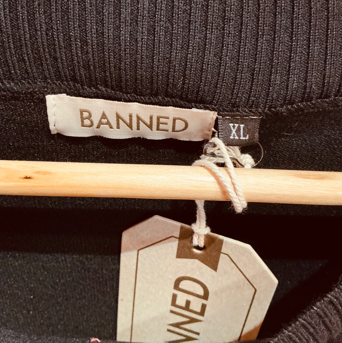 Banned Apparel Skull Cherry Black Jumper