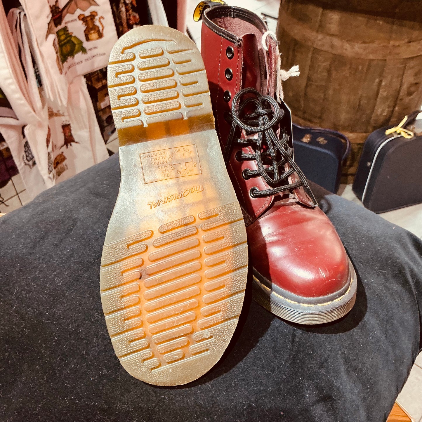 Cherry Red Dr Martens Boots Size 5/38