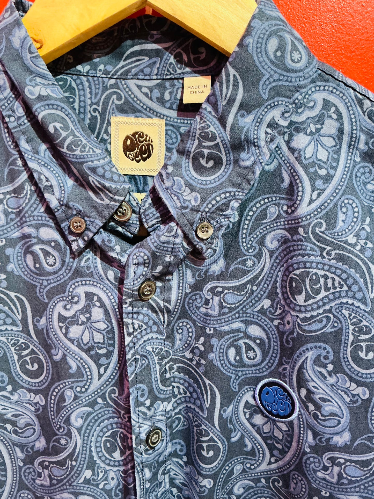 Pretty Green & Blue Paisley Shirt