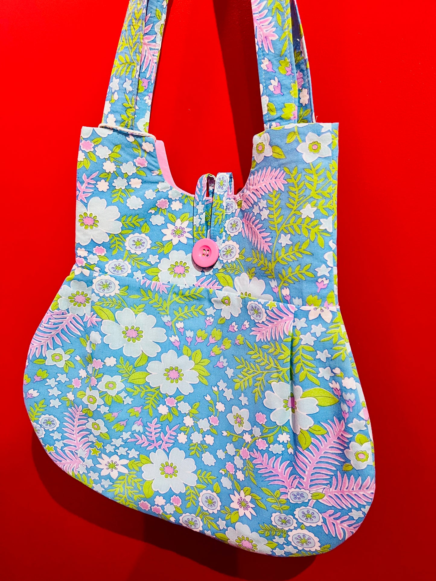 Handmade Vintage Fabric Retro Floral Handbag