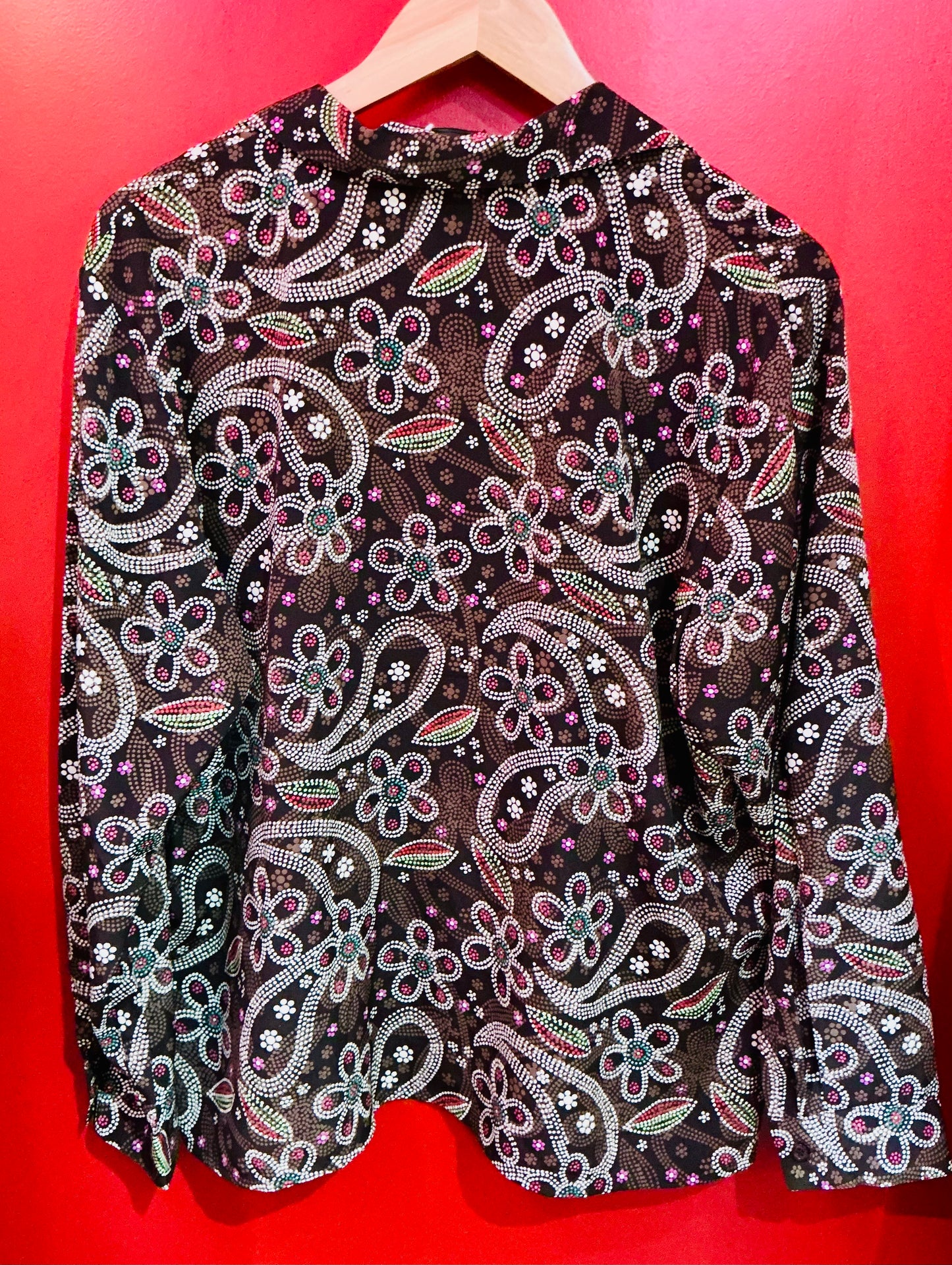 1970s Retro Floral Shirt