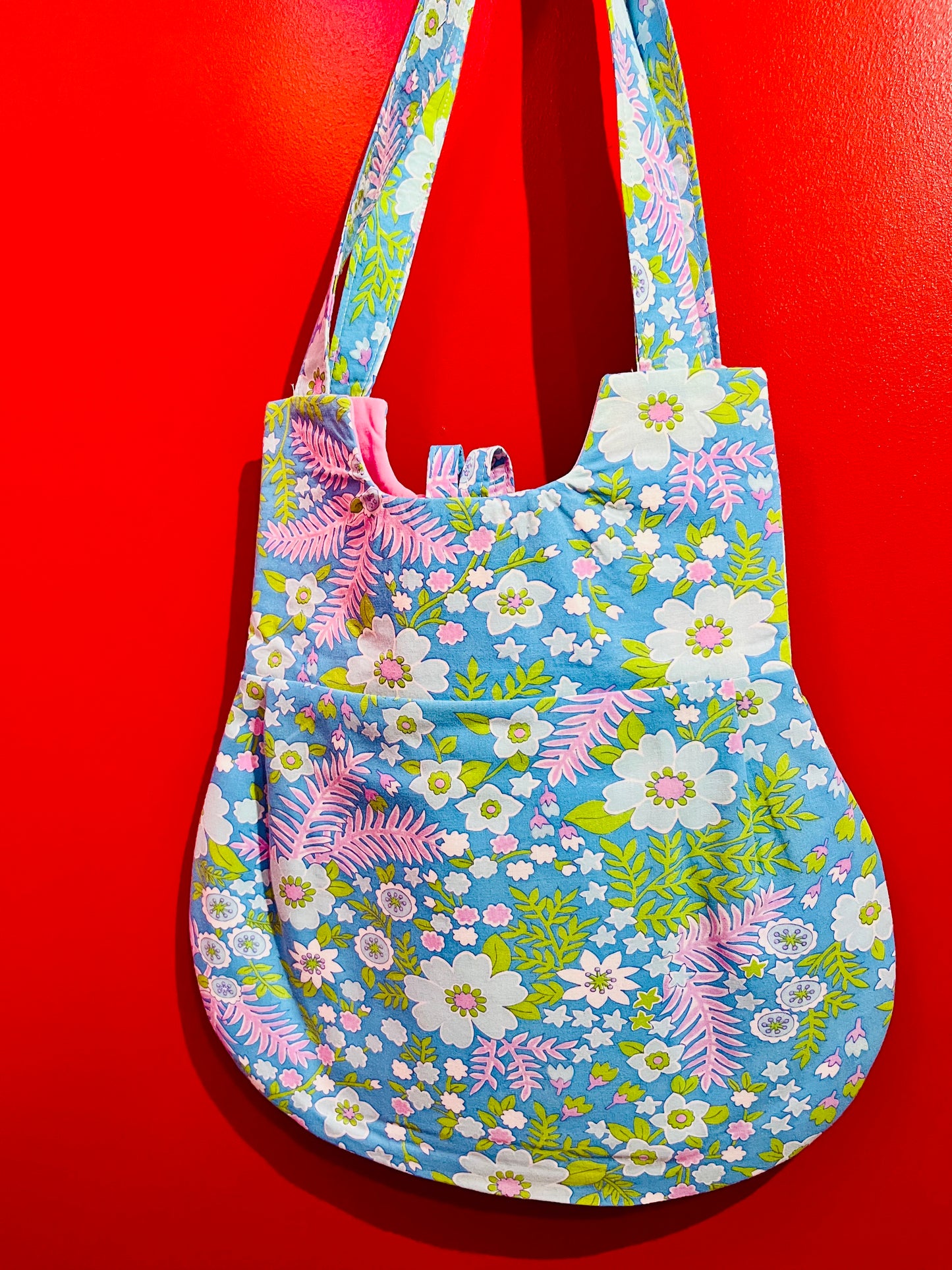Handmade Vintage Fabric Retro Floral Handbag