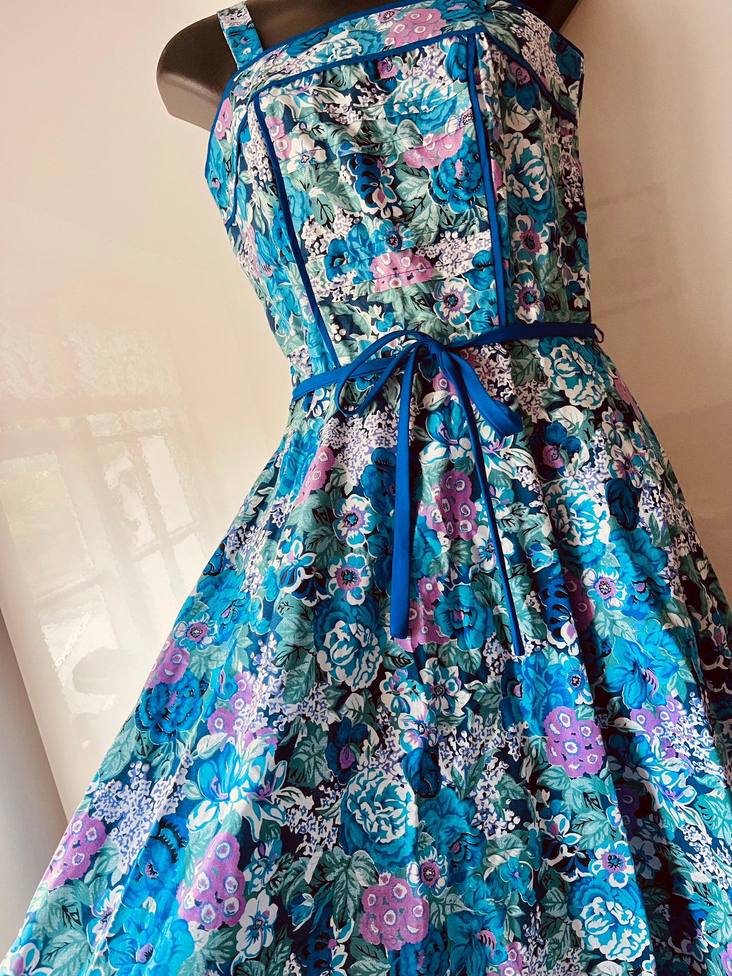 Original 1960s vintage Marion Donaldson floral dress