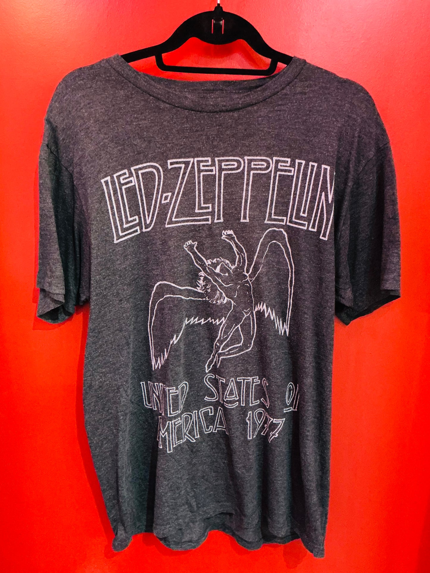 Led Zeppelin USA 1977 Band Top