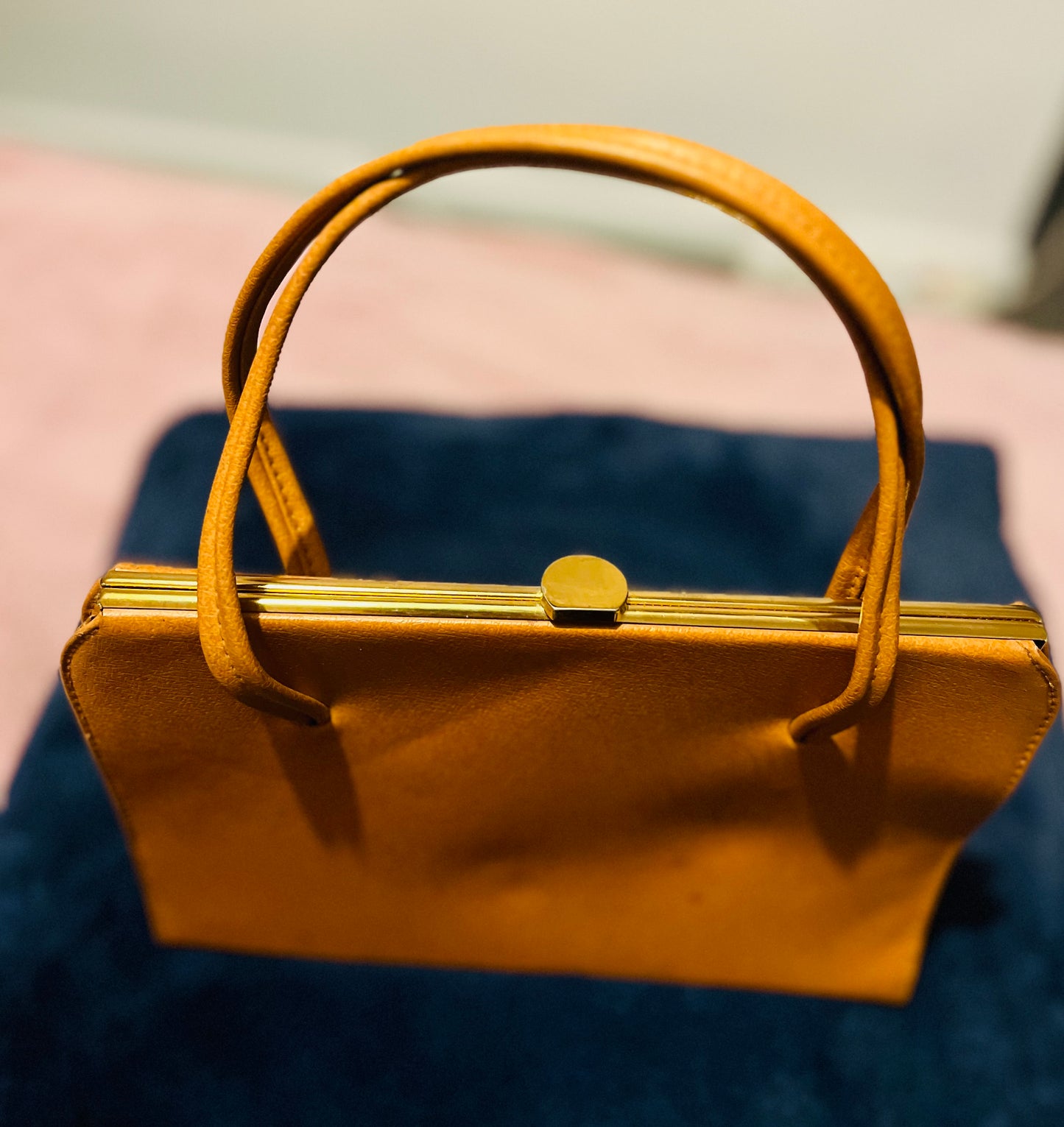 Light Brown 1960s Vintage Lanca Handbag