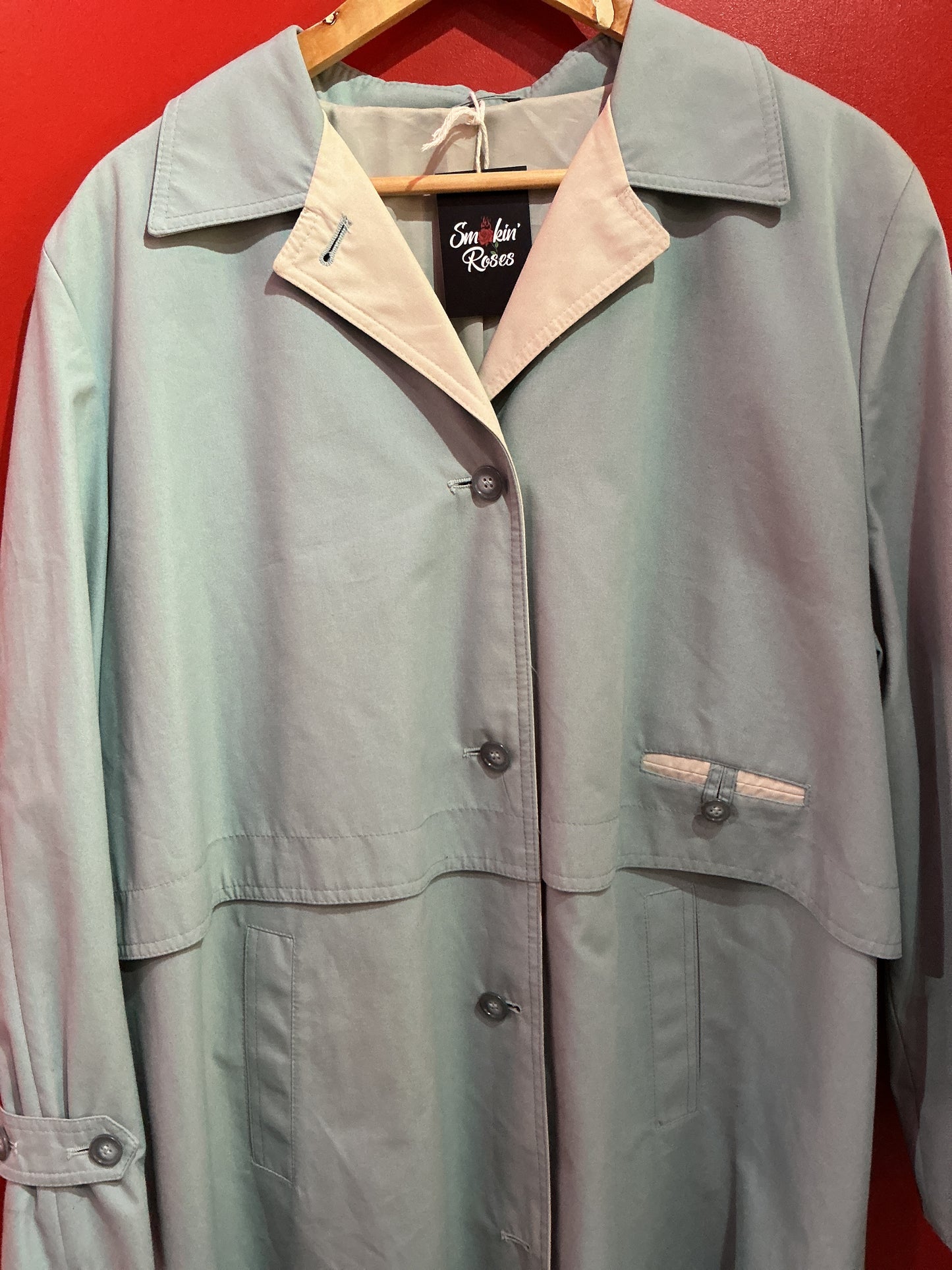 Light Blue Dannimac Trench Coat