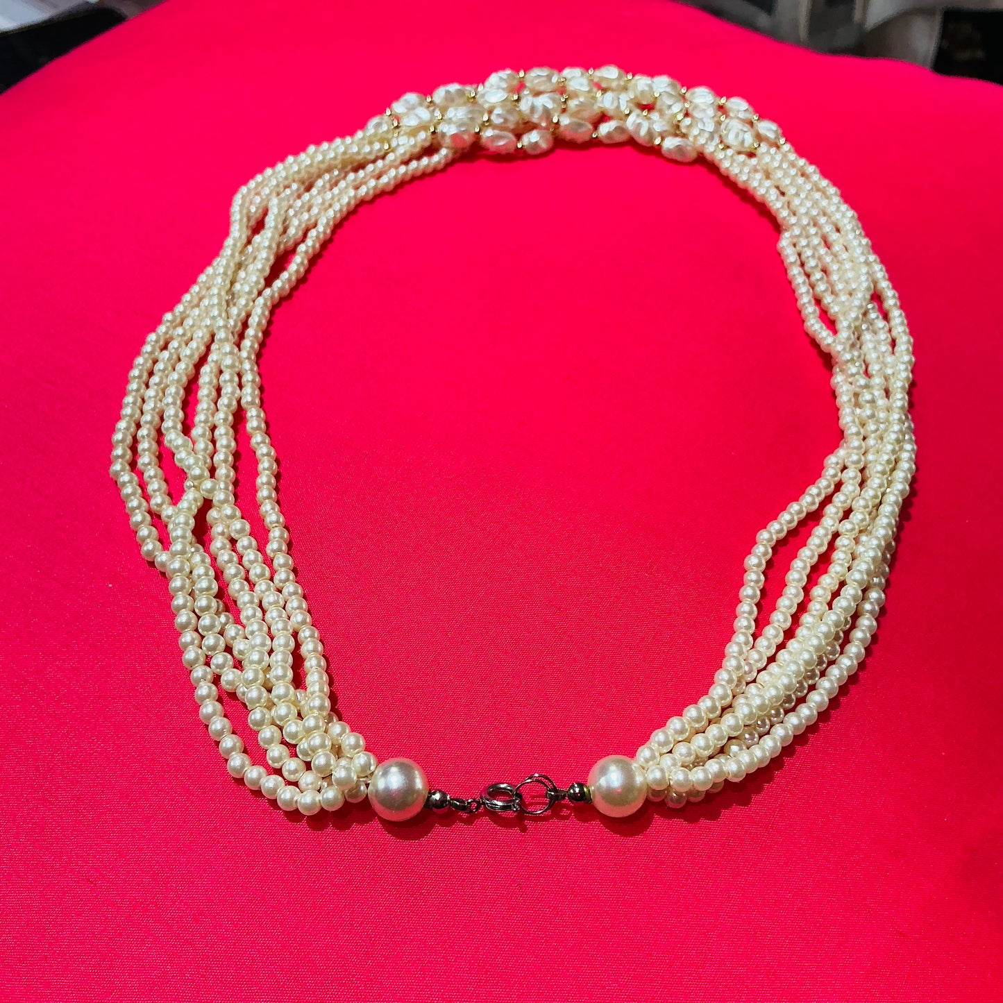 Small Pearls with Gold Beads