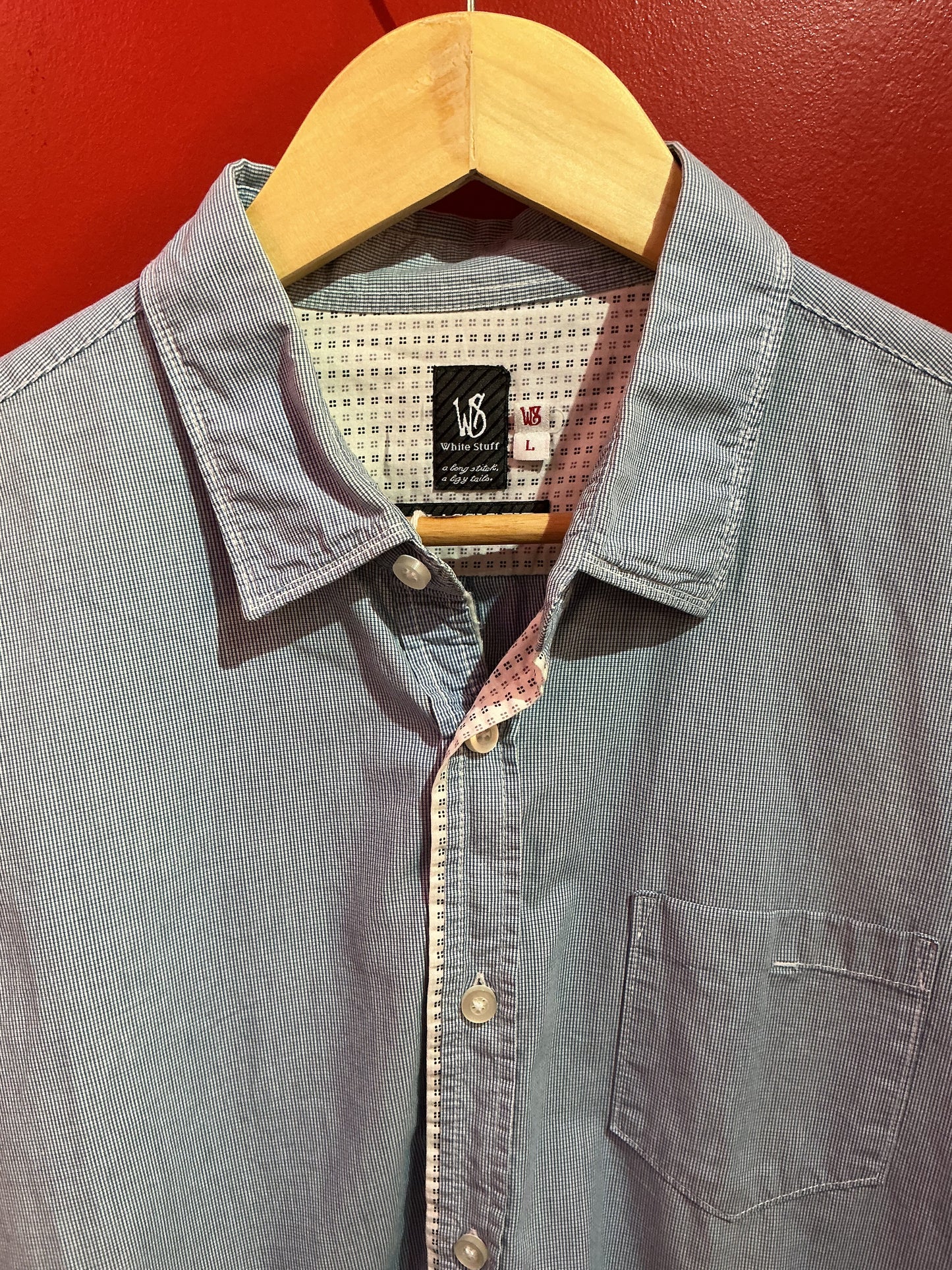 White Stuff Blue Checked Shirt