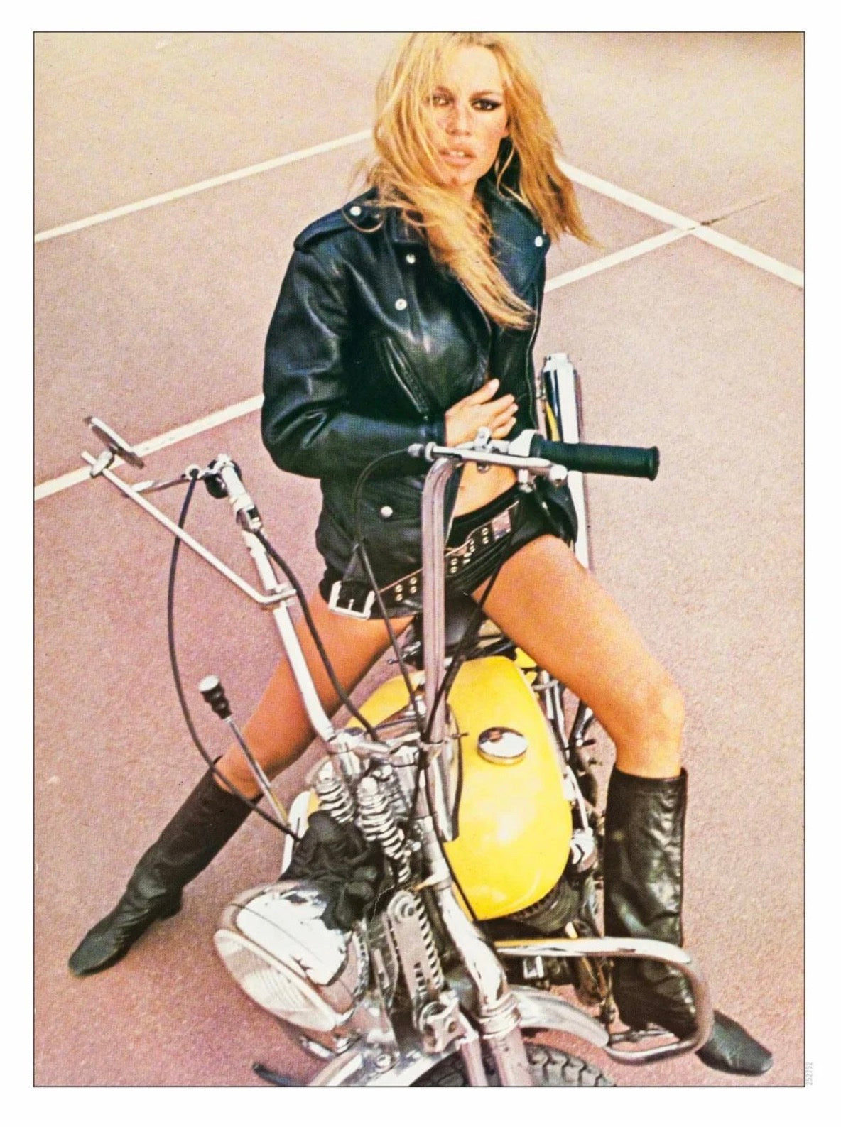 Brigitte Bardot on Motorbike