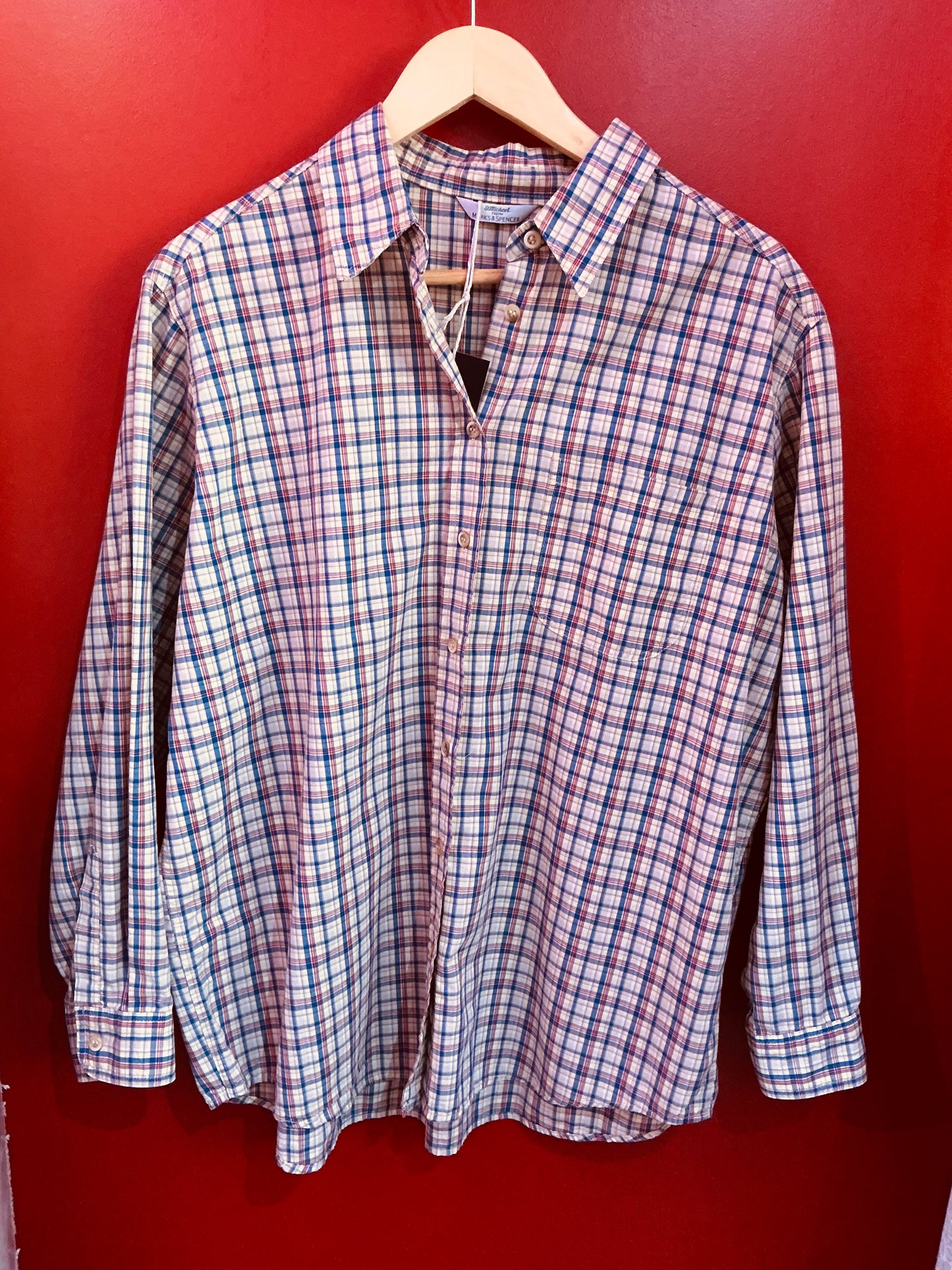St Micheal 1990s Vintage Oversized Checked Shirt