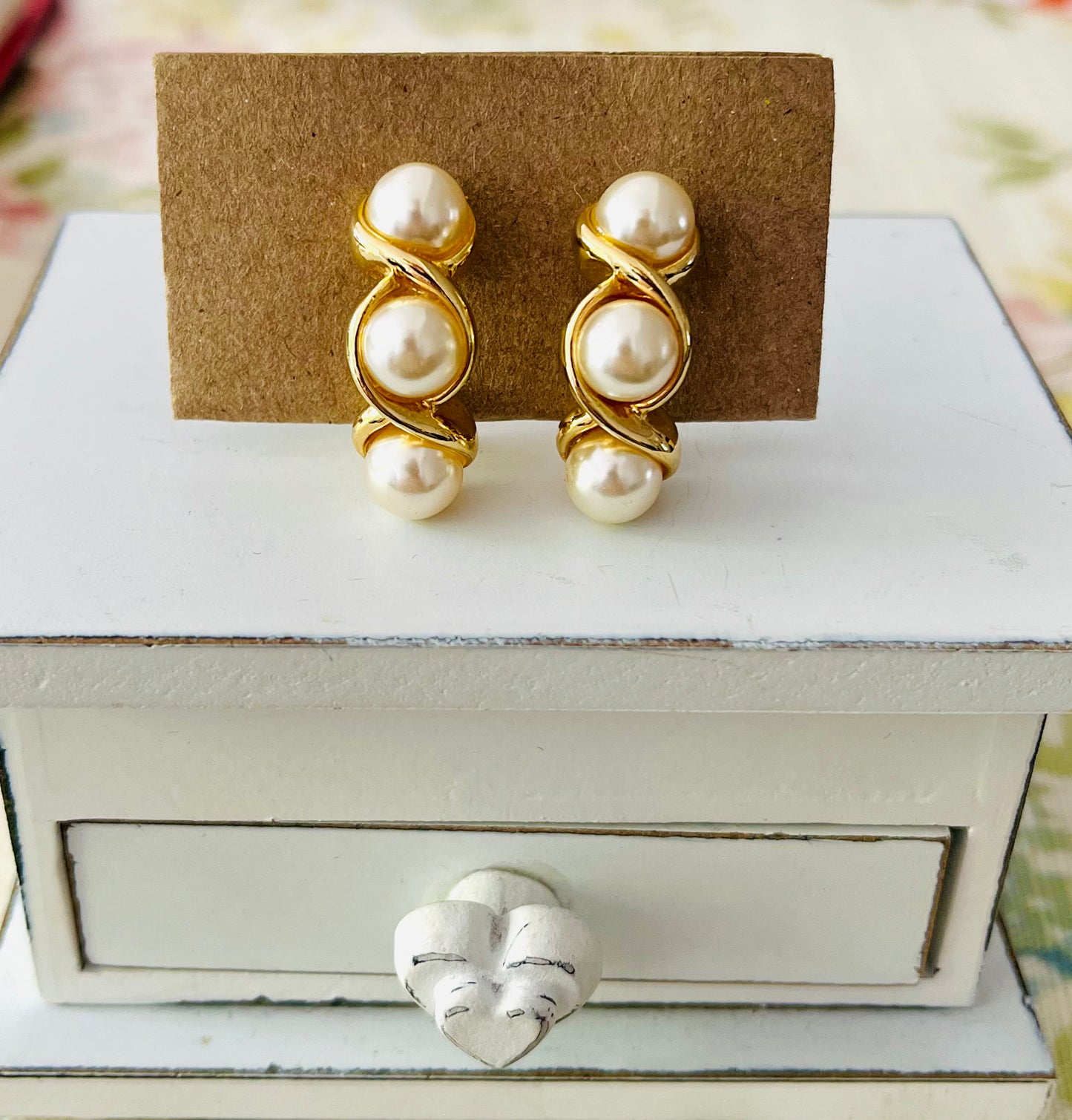 Original 1960s vintage gold pearls