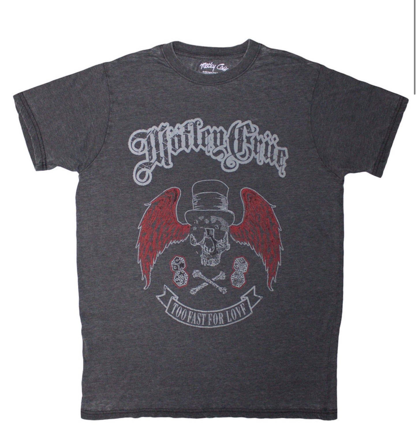 Motley Crüe Too Fast To Love Band Top