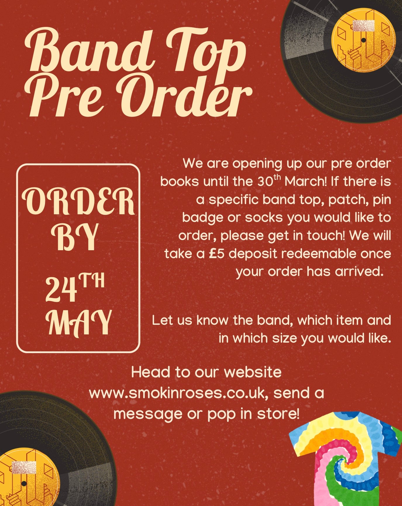 Band Merchandise Preorder