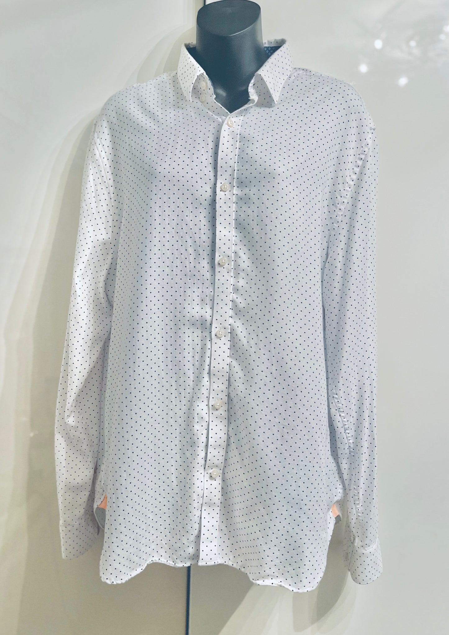 White and Black Dots Ben Sherman Shirt