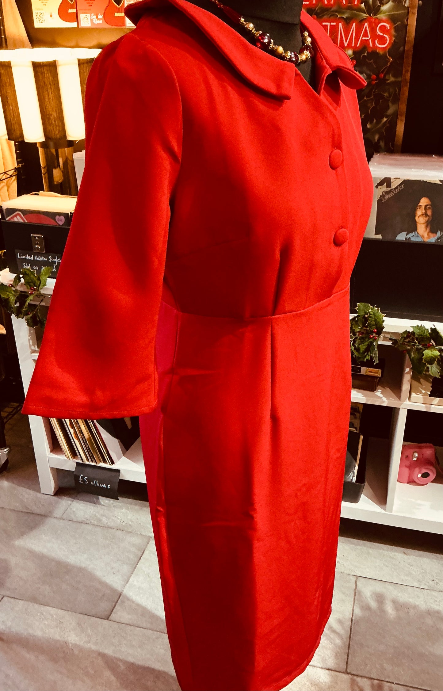 Banned Retro Red Lipstick Pencil Dress