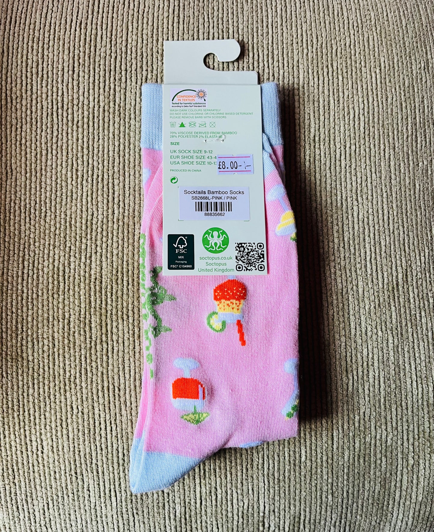 Socktopus Cocktail Party Bamboo Socks