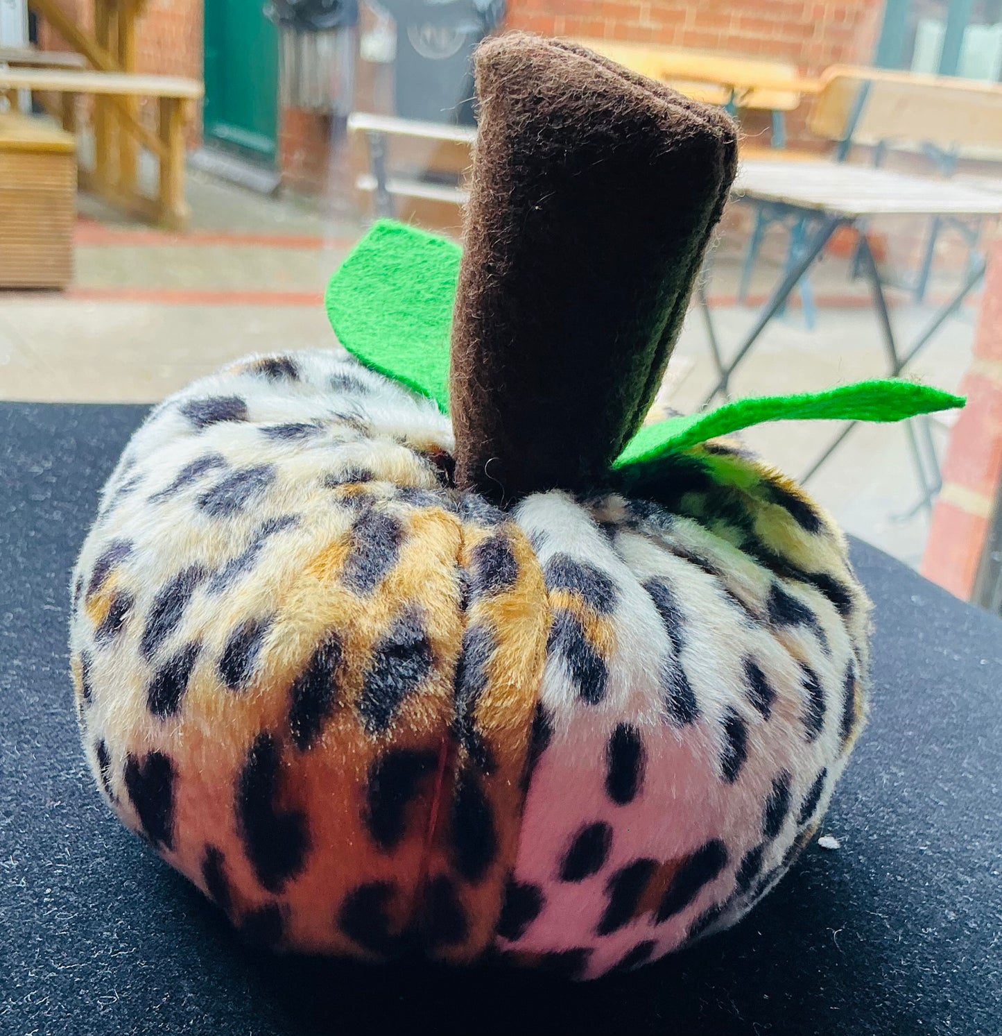 Handmade Leopard Print Pumpkin