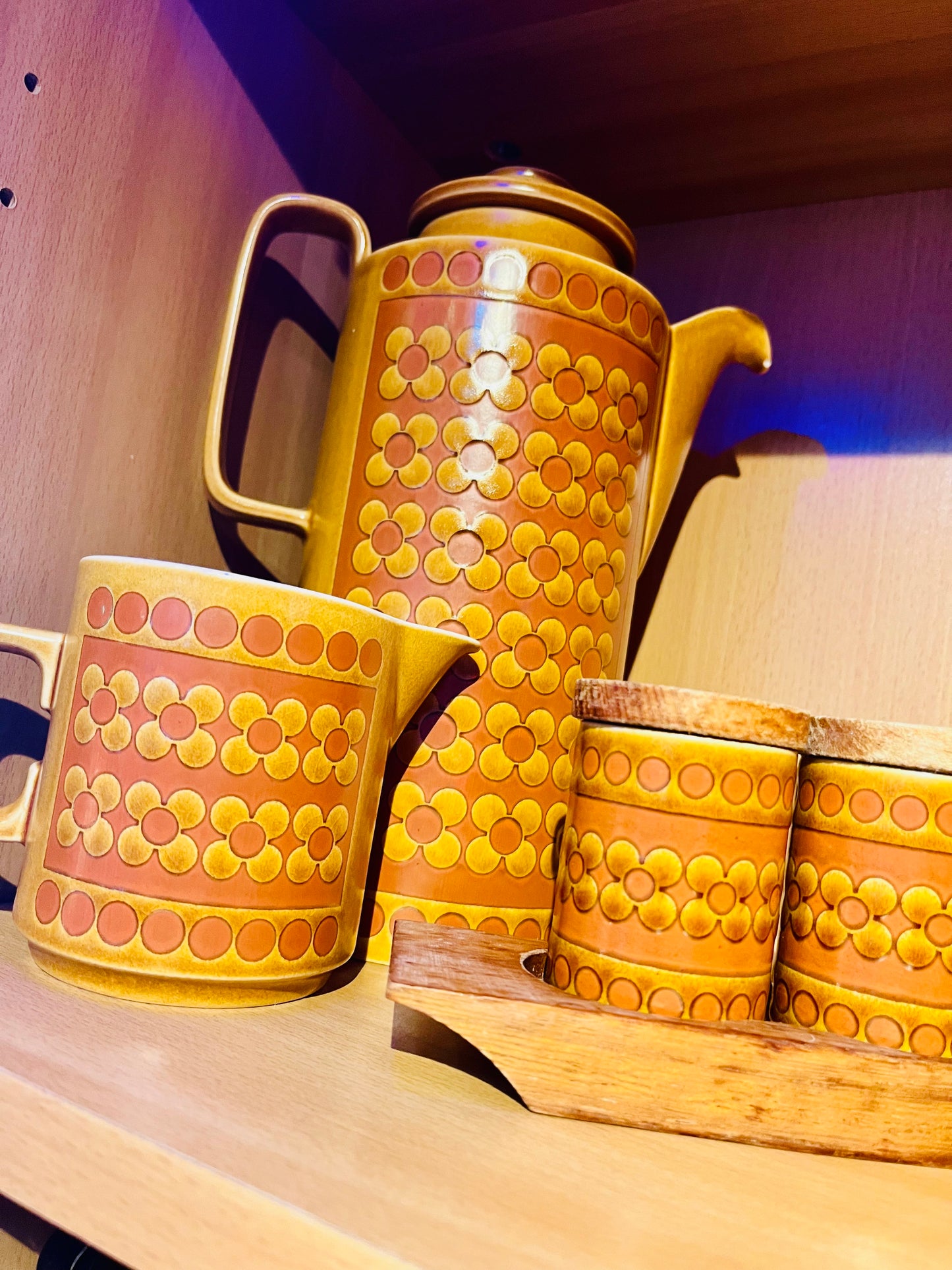 1970s Vintage Hornsea ‘Saffron Collection’ Coffee Set