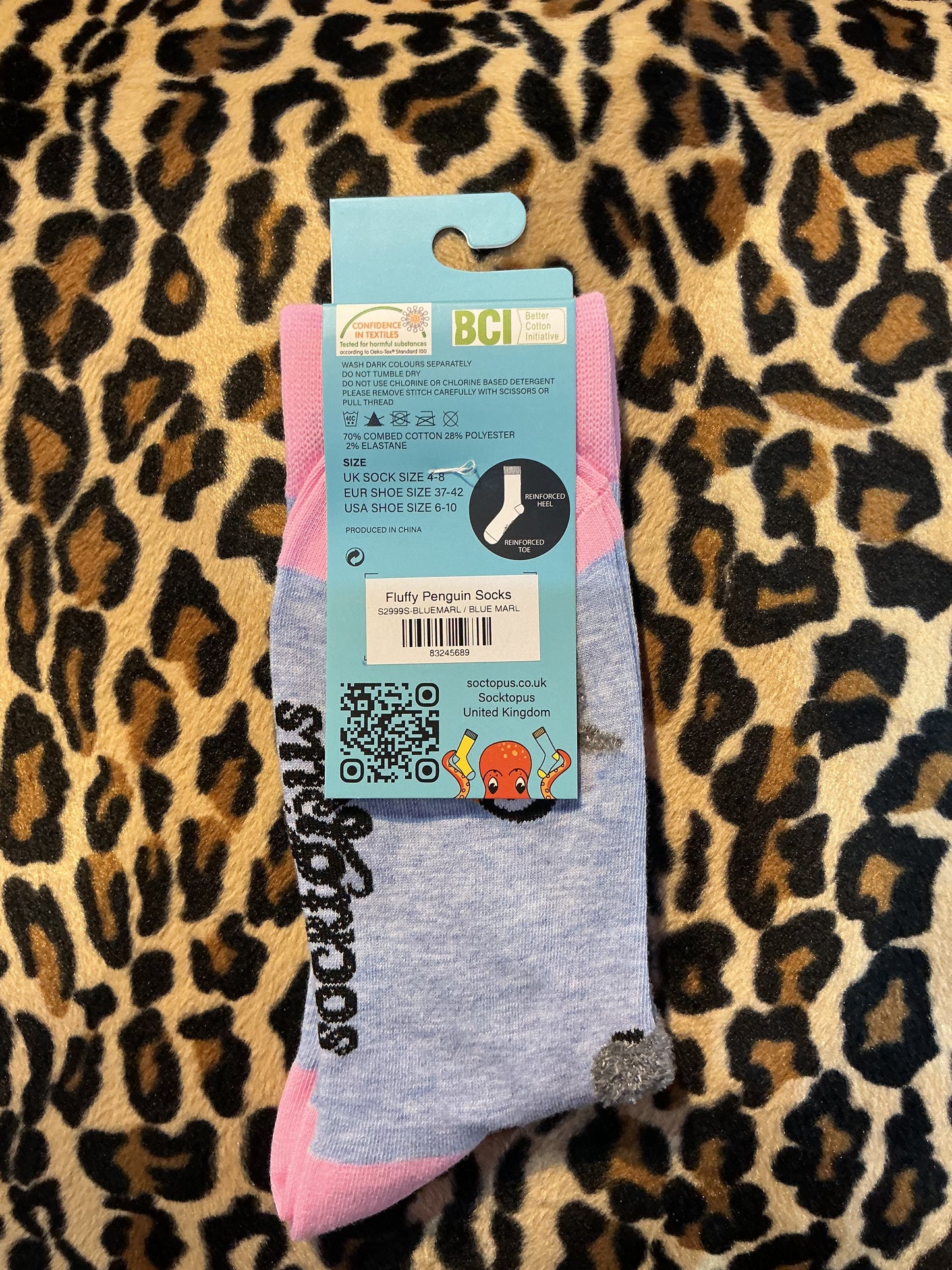 Socktopus Fluffy Penguin Socks