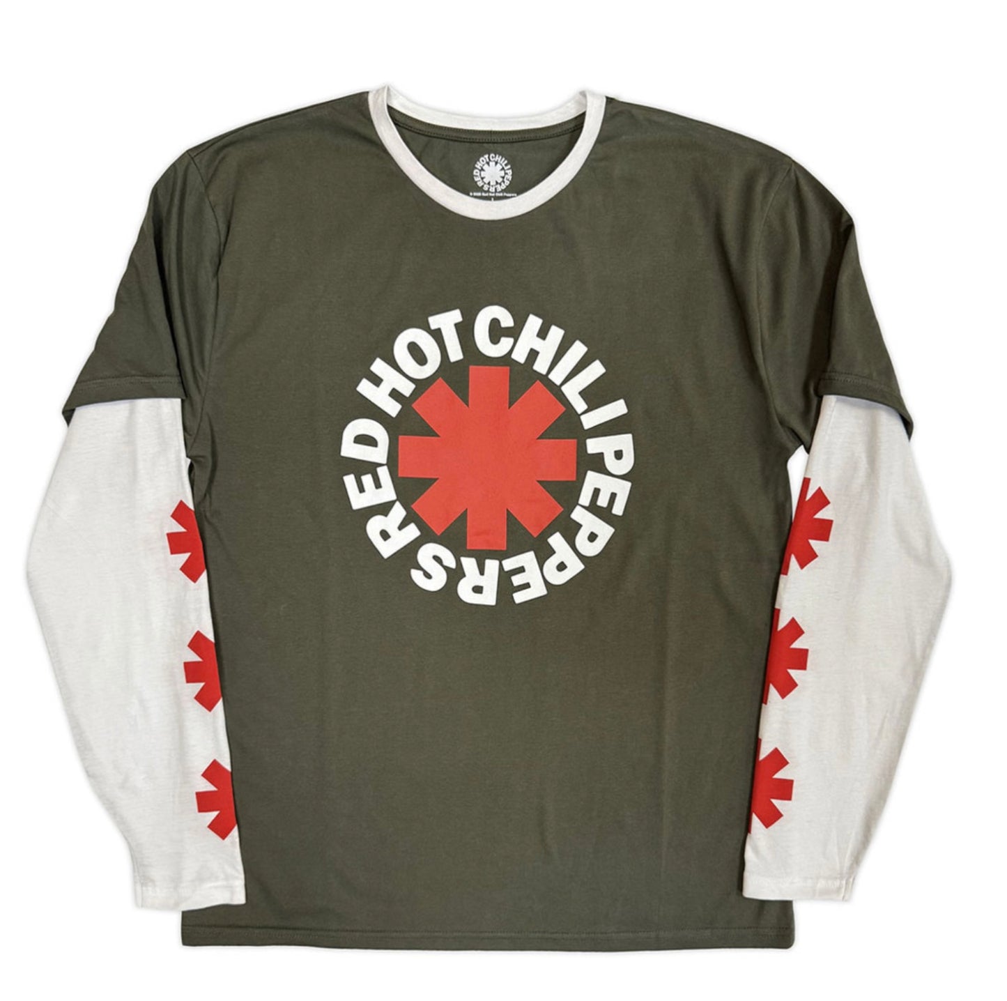 Red Hot Chilli Peppers Layered long Sleeve Band Top