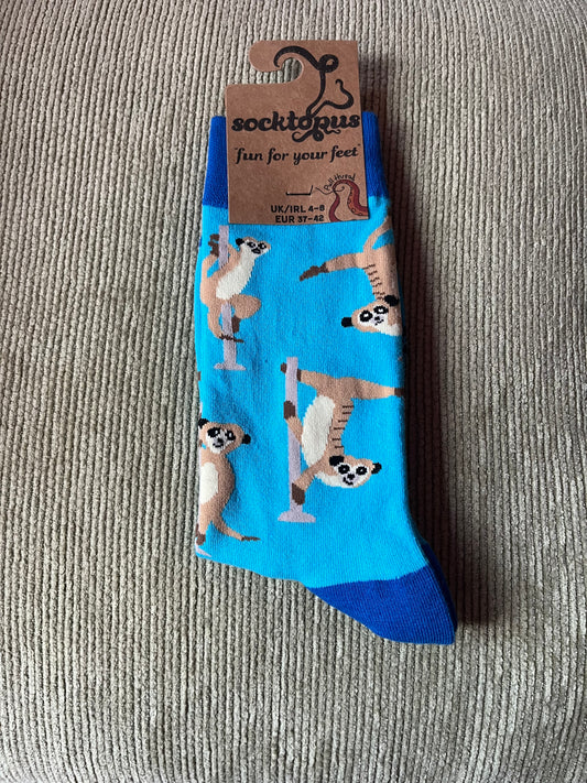 Socktopus Pole Dancing Meerkat Socks