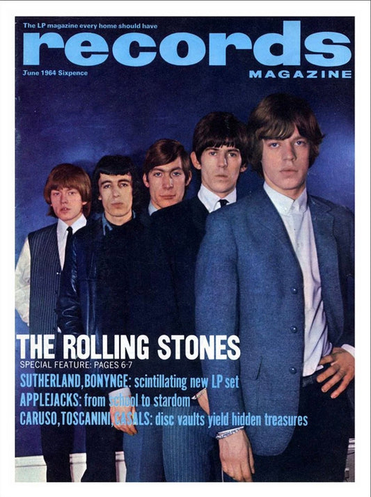 The Rolling Stones Records Magazine Wall Print