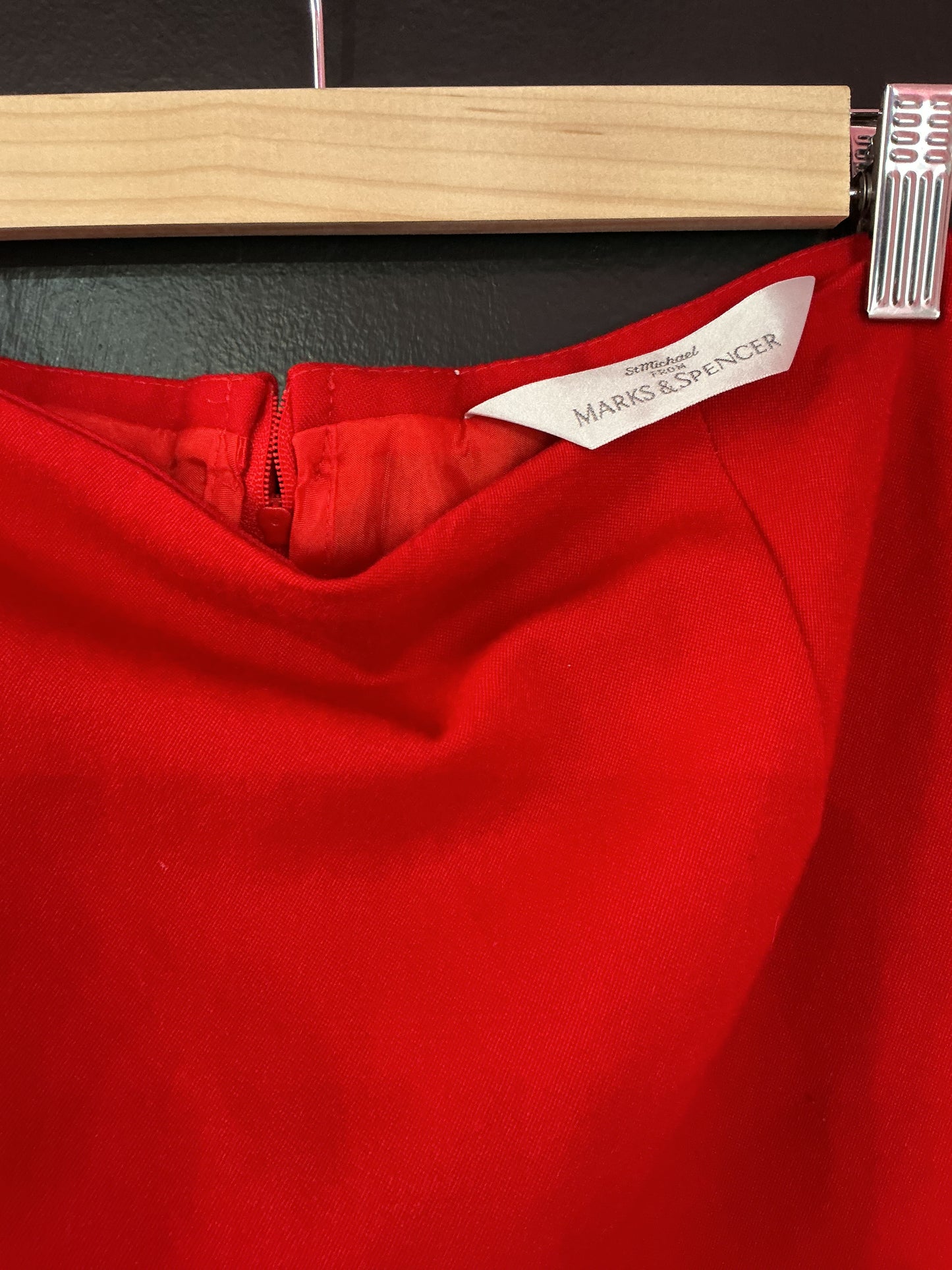 Marks & Spencer Red Pencil Skirt