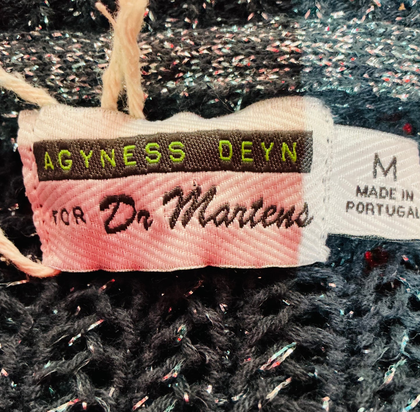 Agyness Deyn x Dr Martens Blue Glittery Jumper