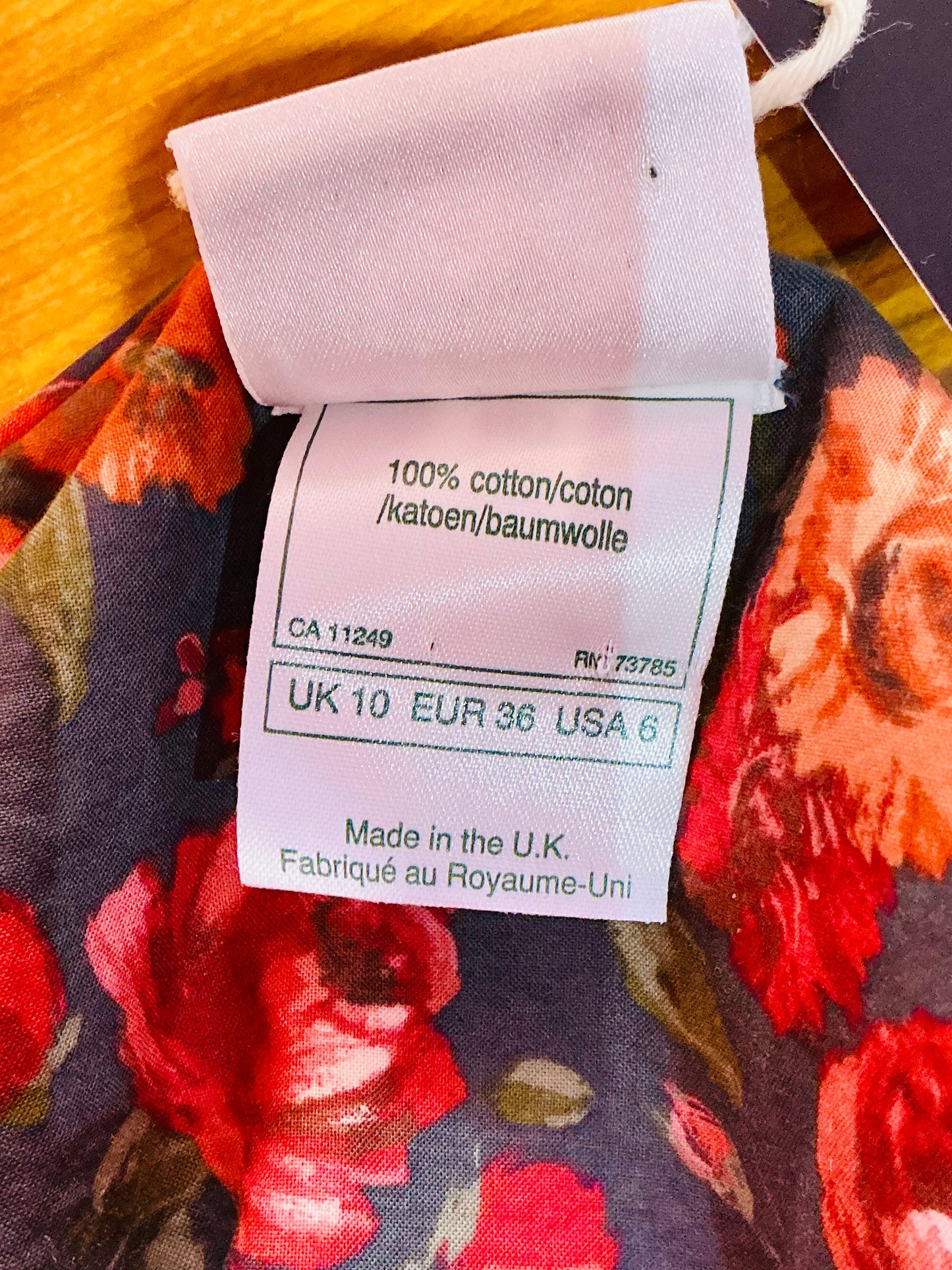 1980s Vintage Laura Ashley Red Floral Rose Tea Dress