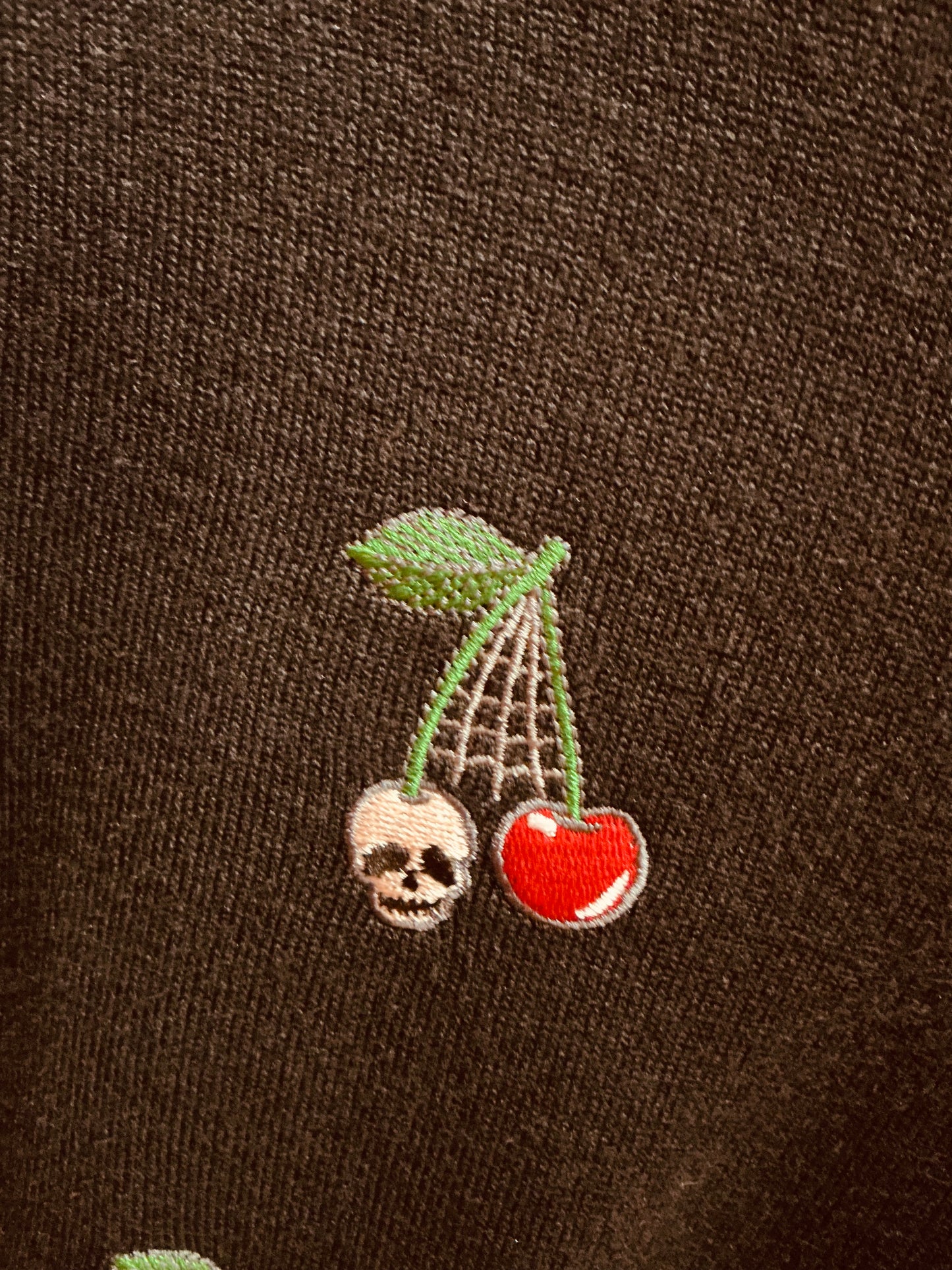 Banned Apparel Skull Cherry Black Jumper