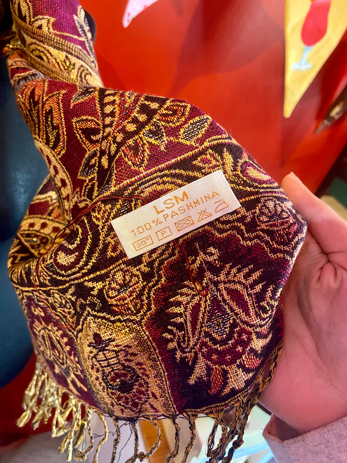 Two Toned 100% Pashmina Scarf