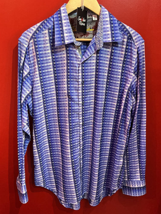 Robert Graham Purple Retro Shirt