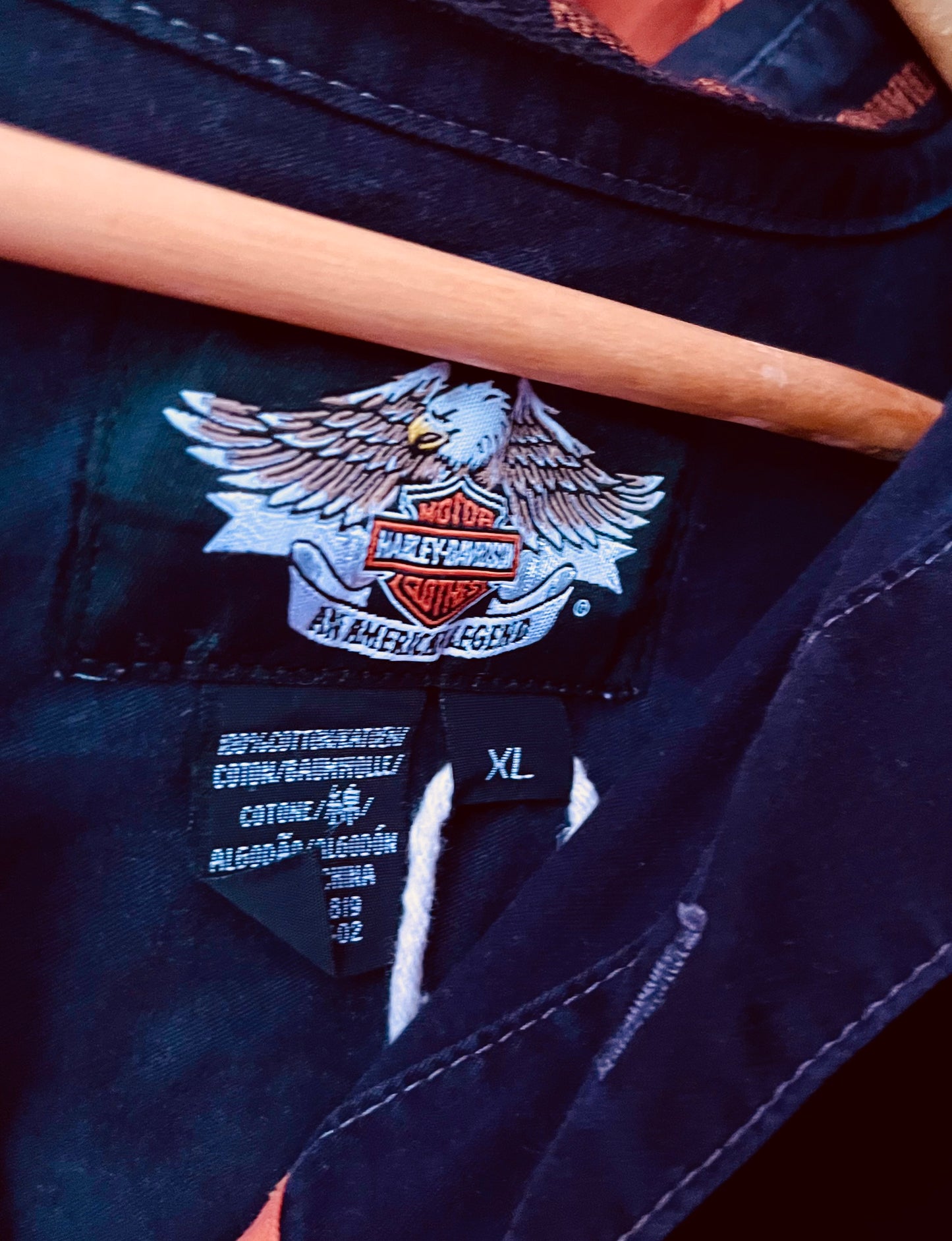 Hand Tie Dyed Custom Harley Davidson Shirt