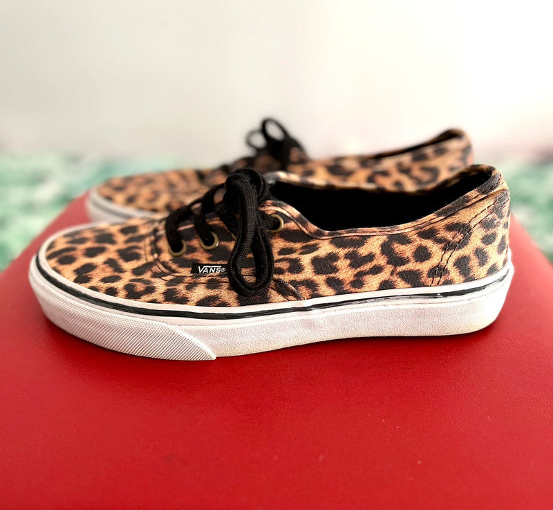 Authentic Leopard Print Vans