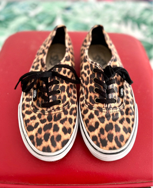 Authentic Leopard Print Vans