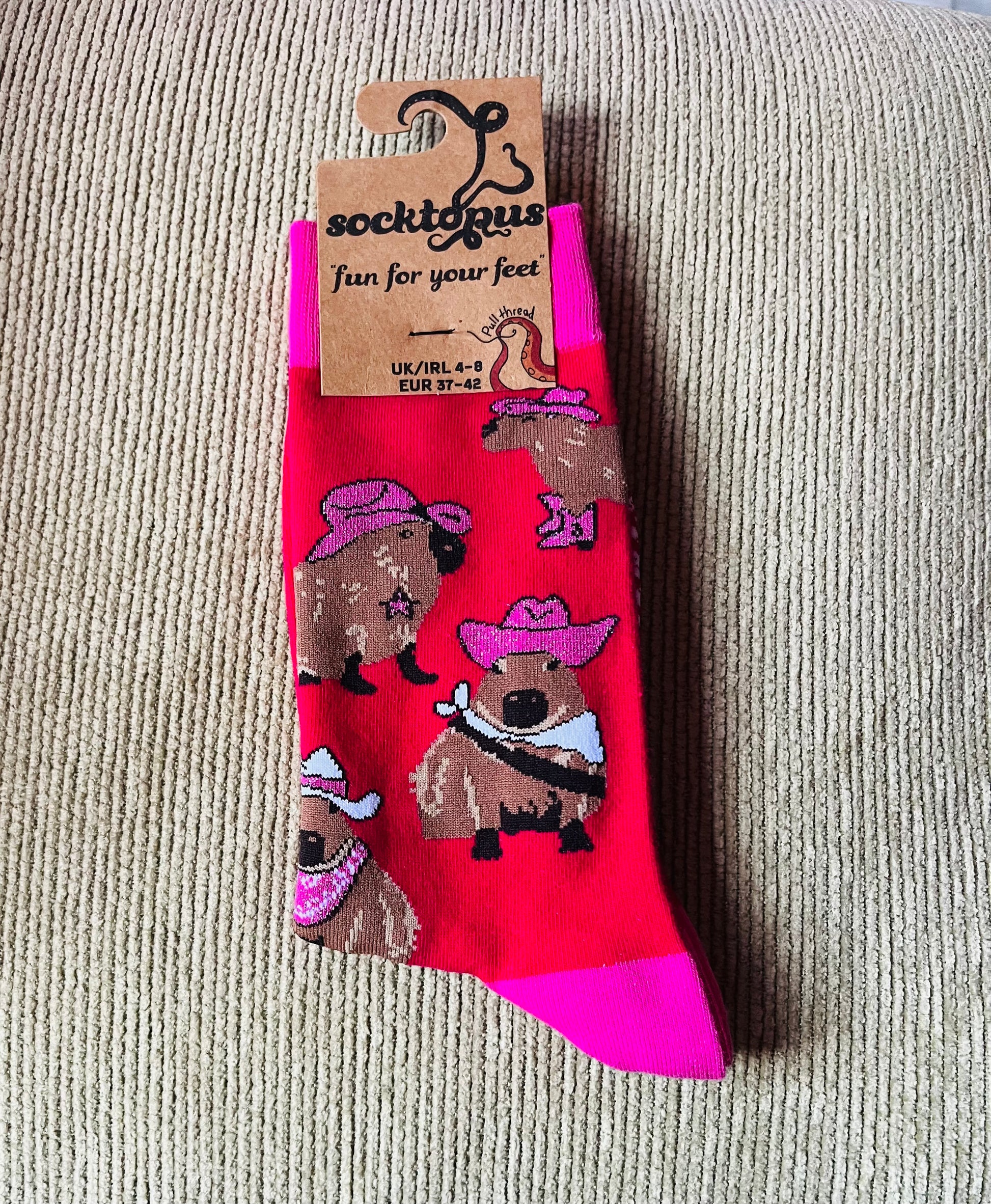 Socktopus Cowboy Capybara Socks