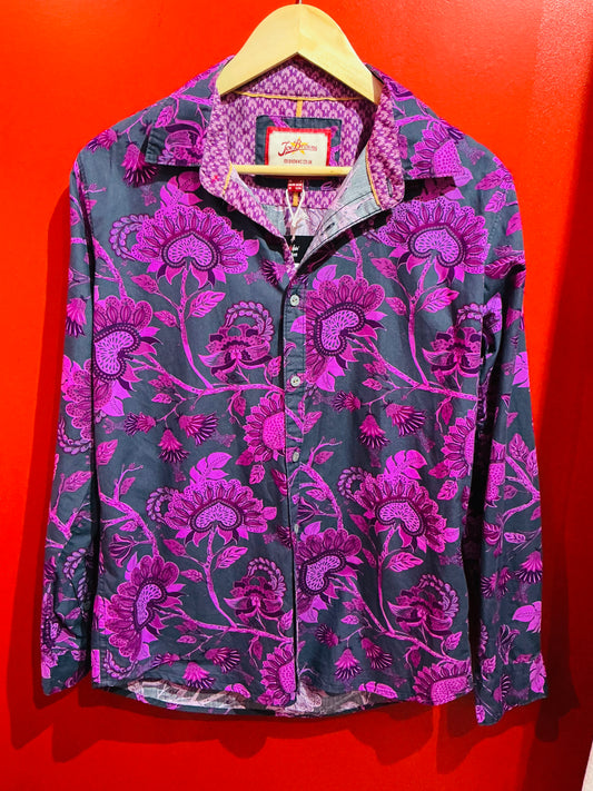 Joe Browns Purple Patterned Shirt