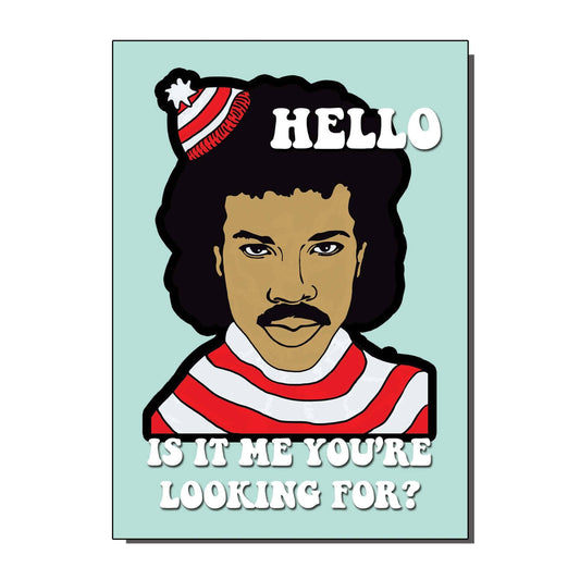 BYG025 Lionel Richie Hello Greetings Card