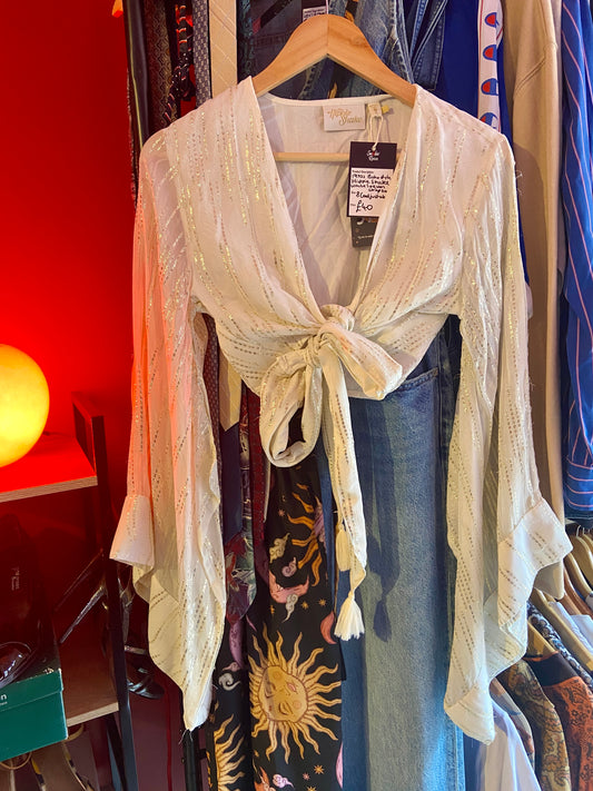 Dramatic Bell Sleeve 1970’s Style Shirt