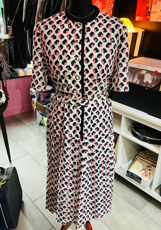 1980s Vintage Canda Art Deco Style Flapper Dress