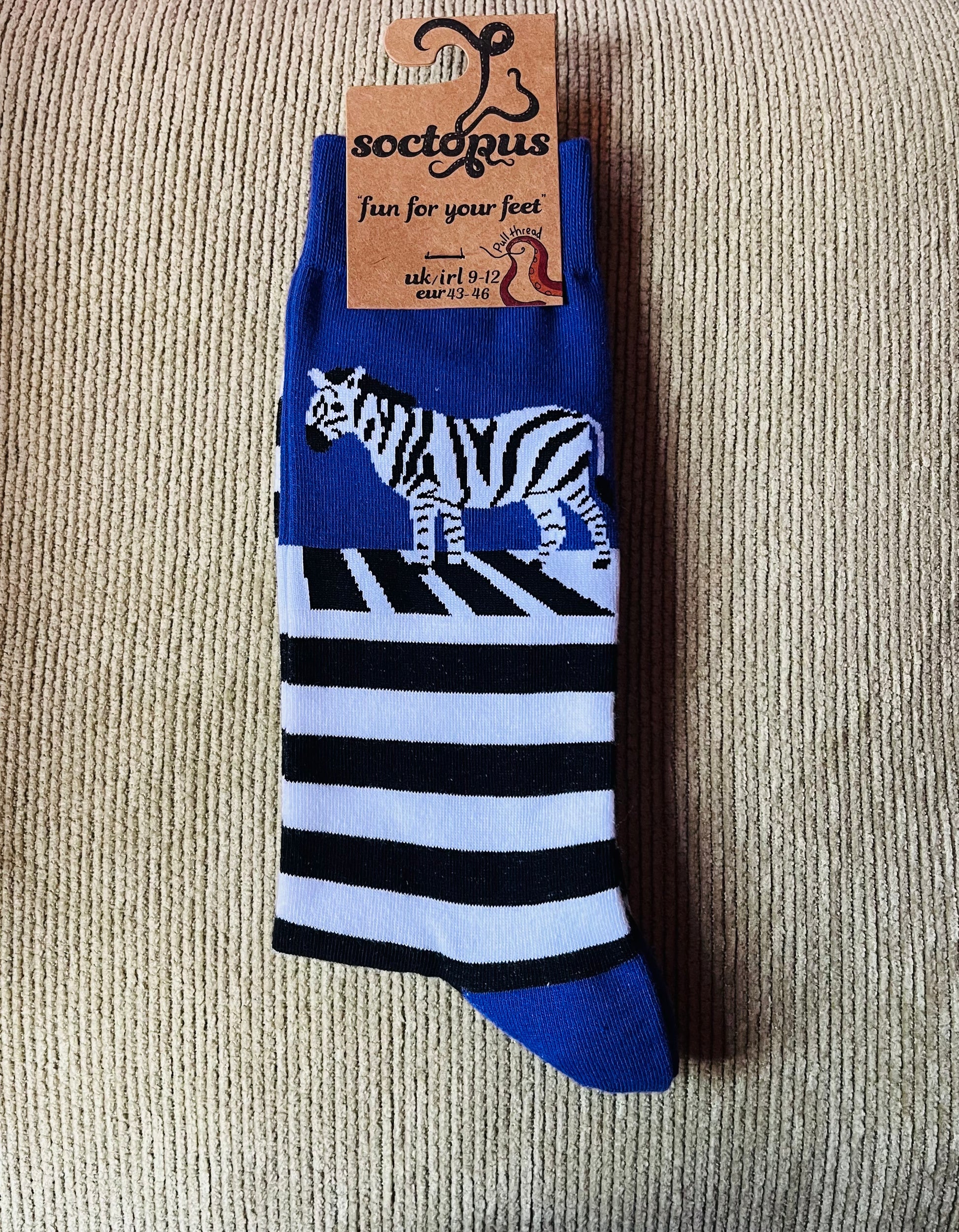 Socktopus Zebra Crossing Socks