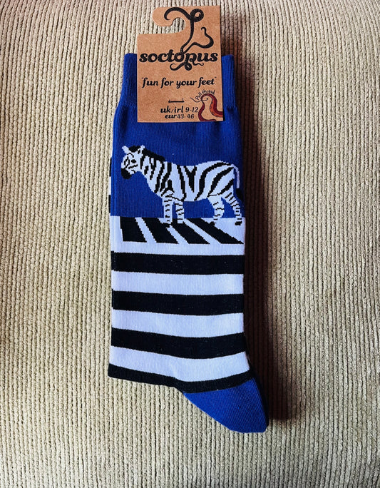 Socktopus Zebra Crossing Socks