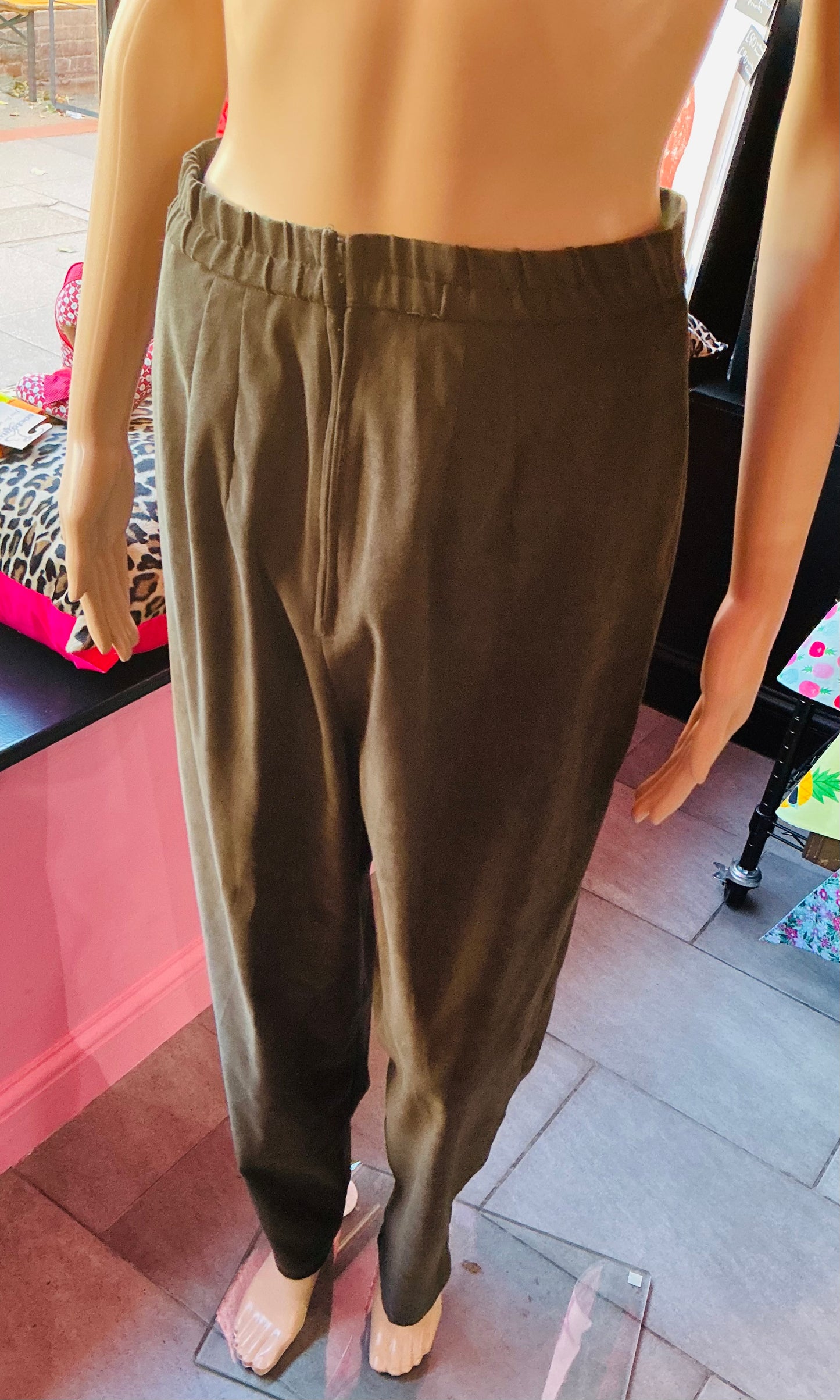 1960s Miss Dorby Green & Leopard Blazer & Trousers Set