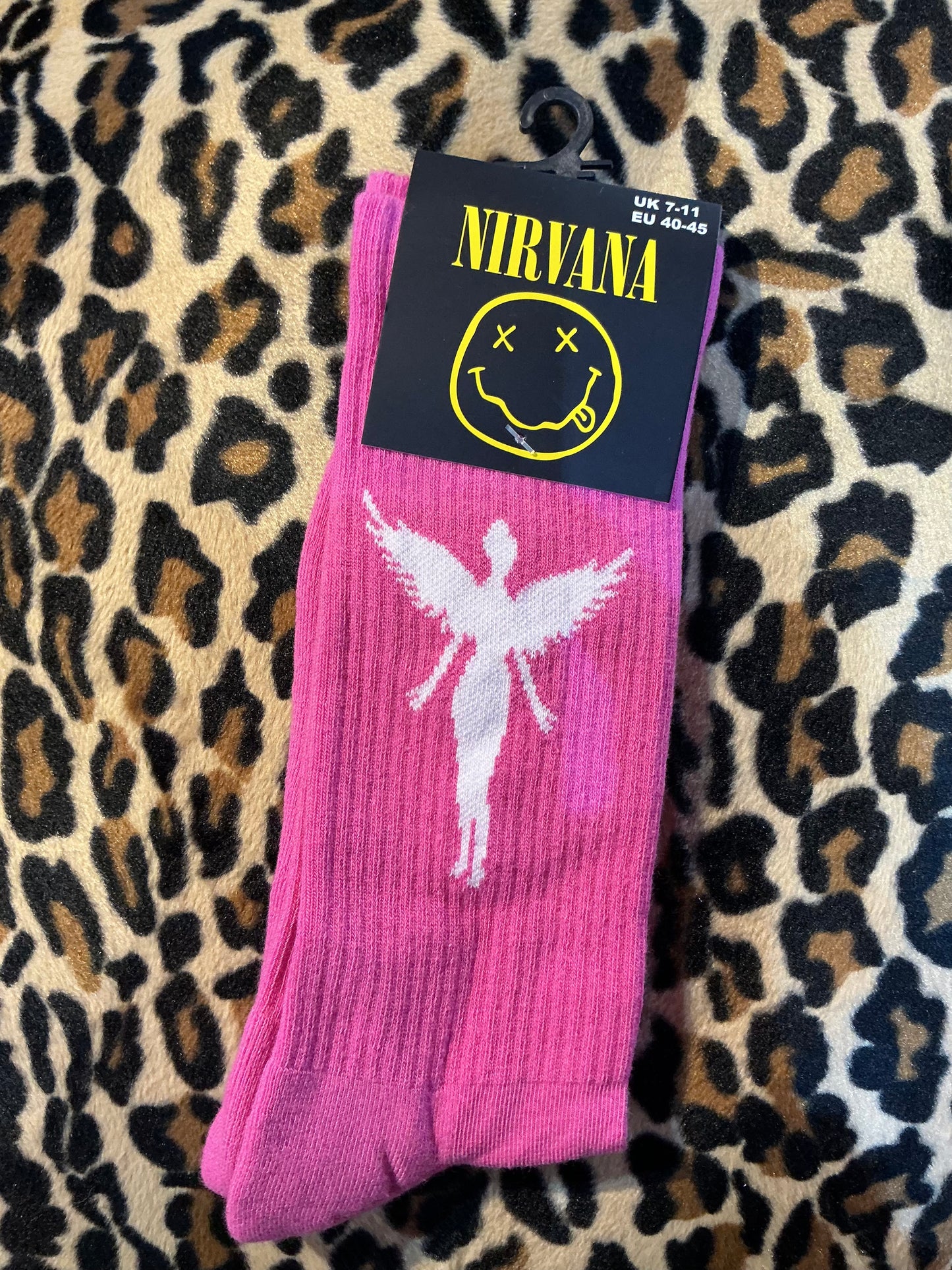 Nirvana Pink Angel Socks