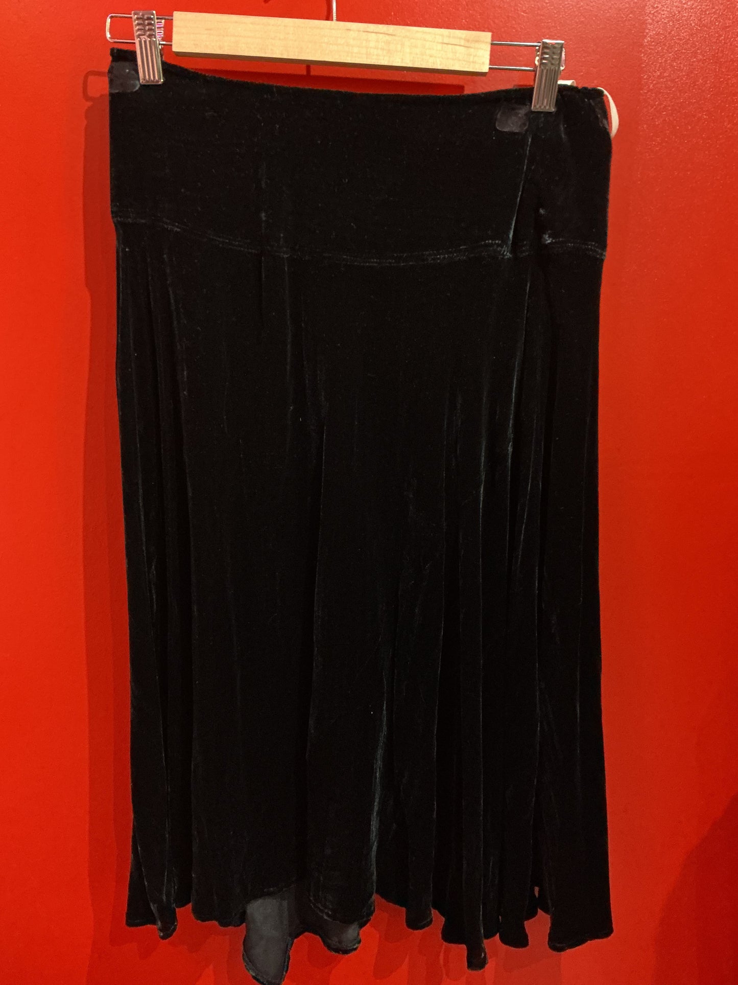 Next Brand Black Velvet Skirt